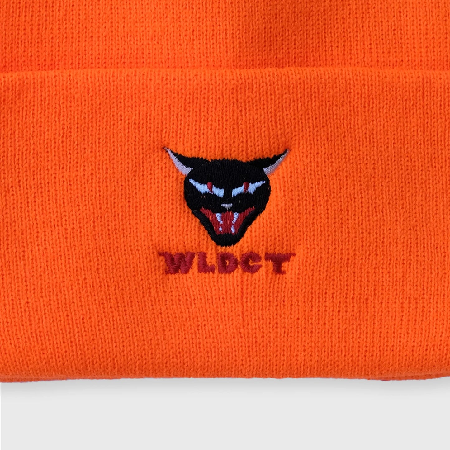 Highlighter Orange WLDCT x Luke Thomas Embroidery Beanie