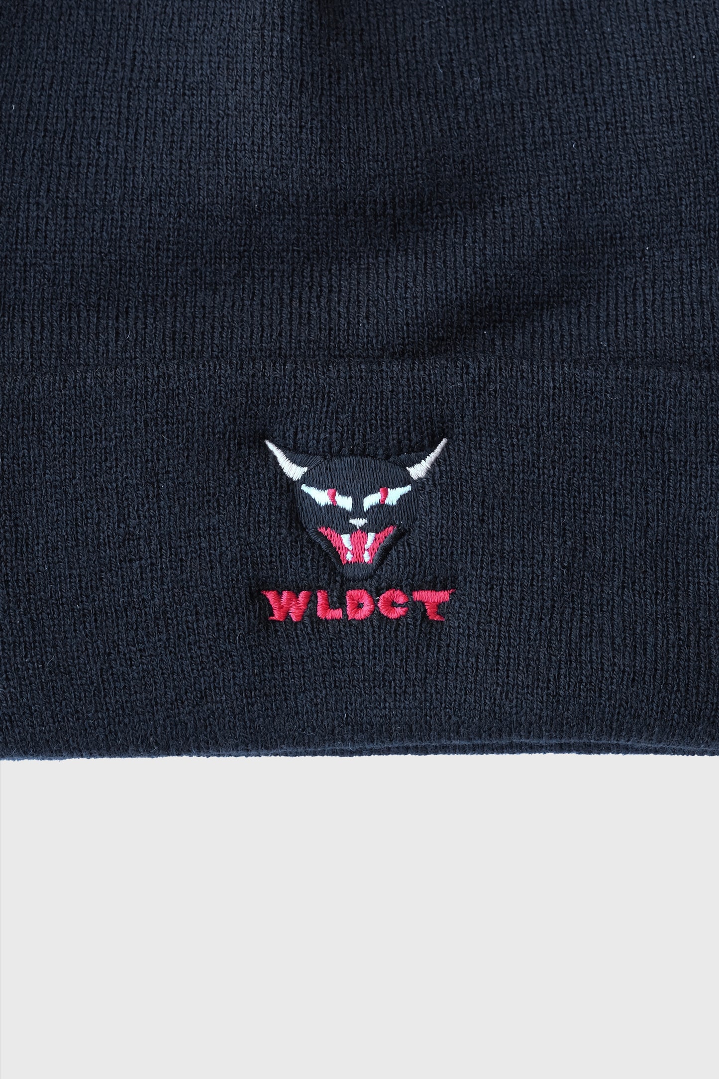 Black WLDCT x Luke Thomas Embroidery Beanie