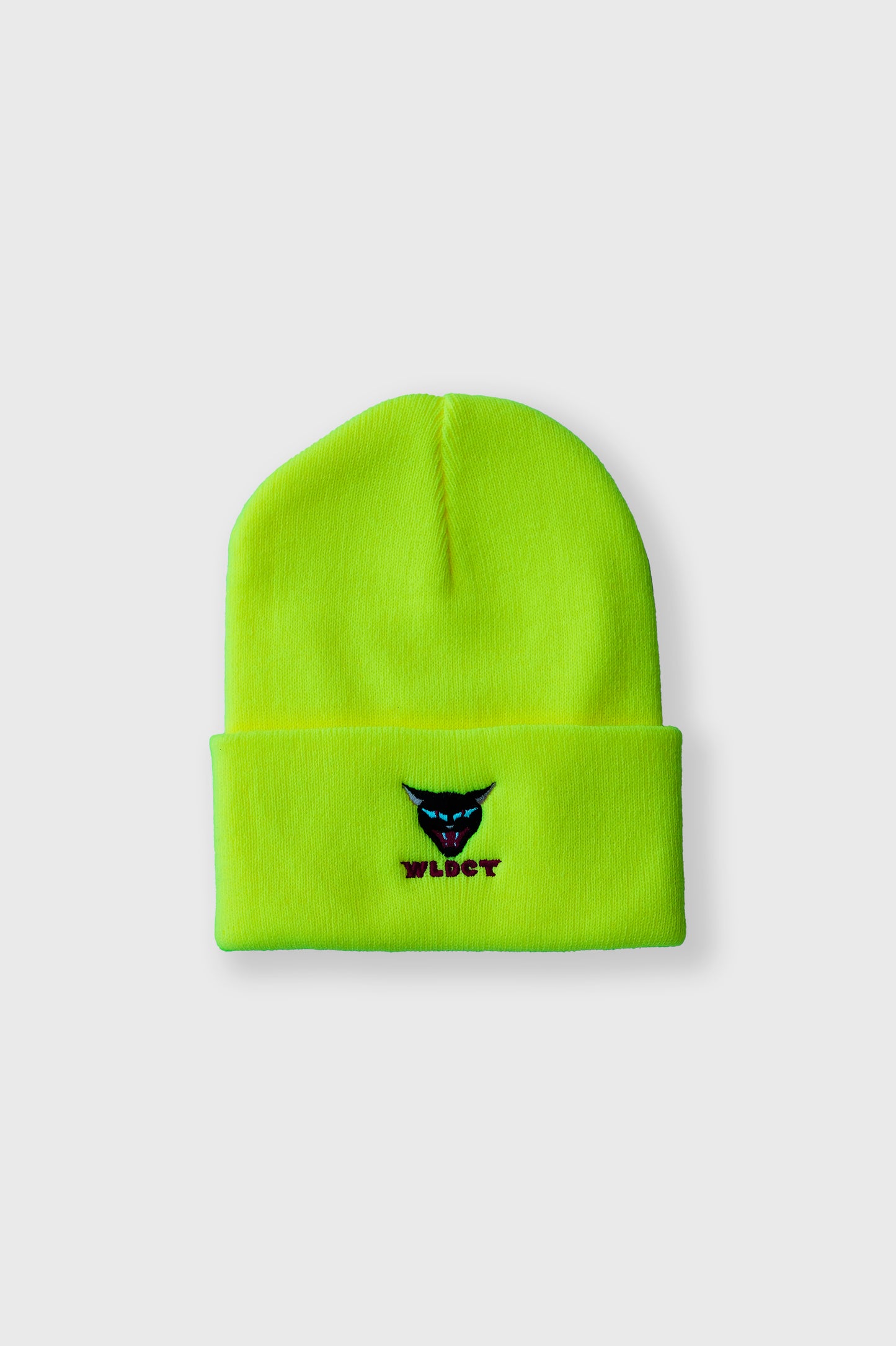 Highlighter Yellow WLDCT x Luke Thomas Embroidery Beanie