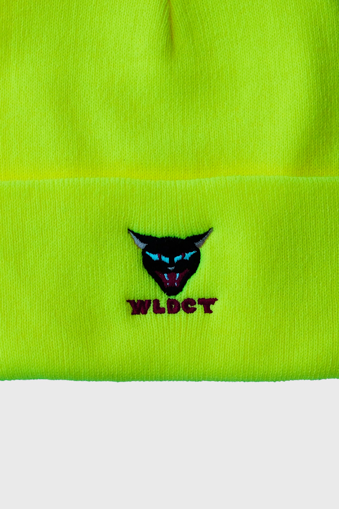 Highlighter Yellow WLDCT x Luke Thomas Embroidery Beanie