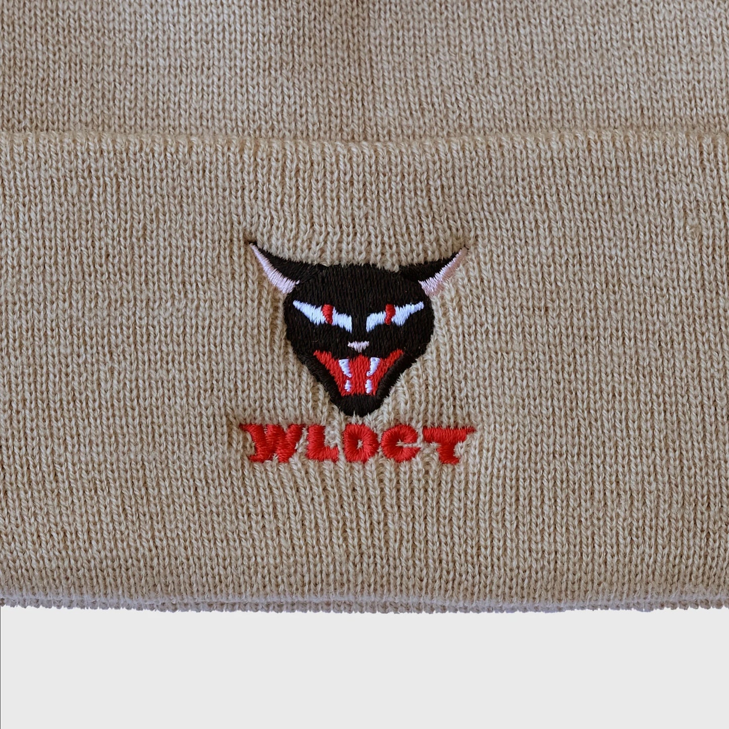 Tan WLDCT x Luke Thomas Embroidery Beanie