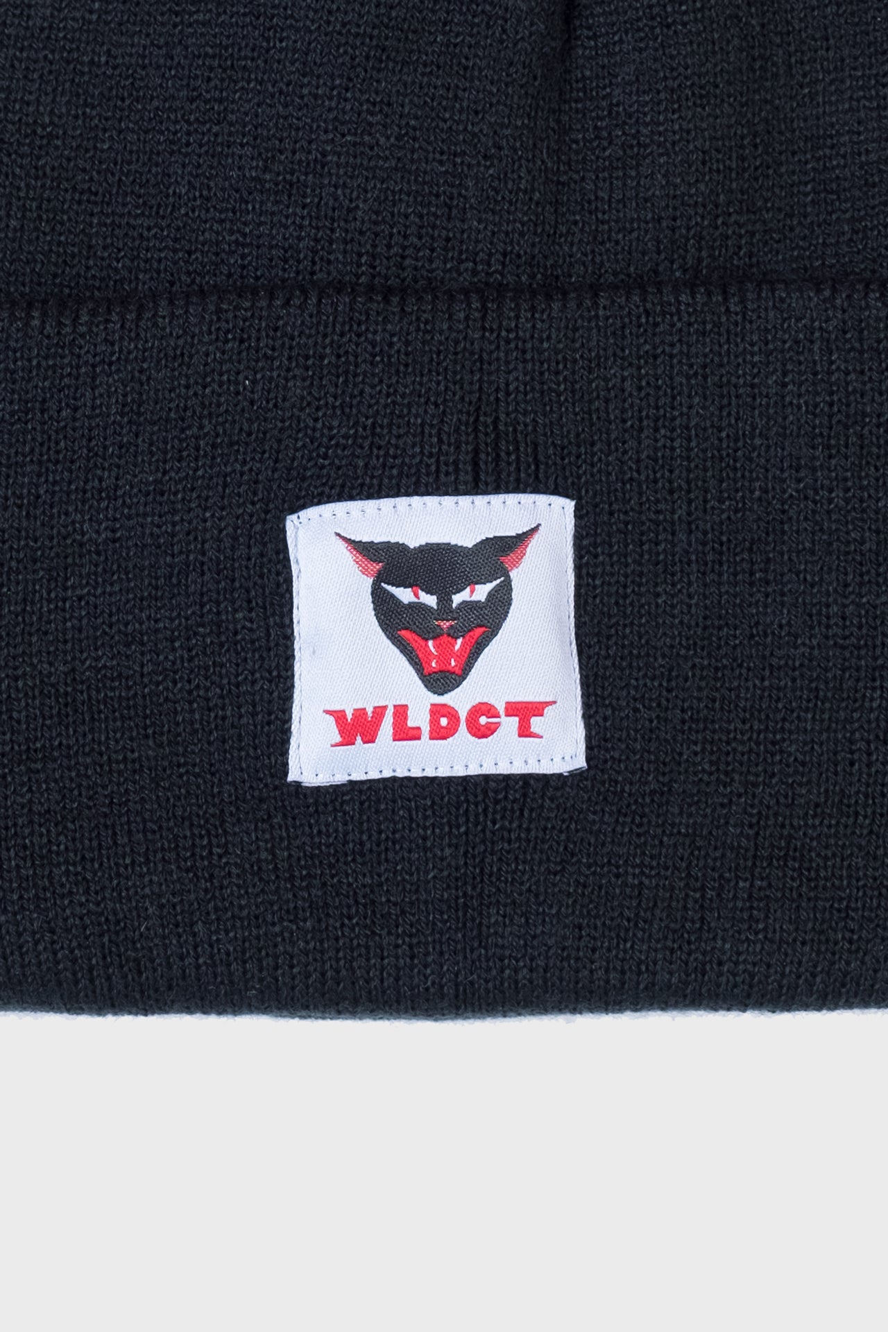 Black WLDCT Luke Thomas Beanie Detail