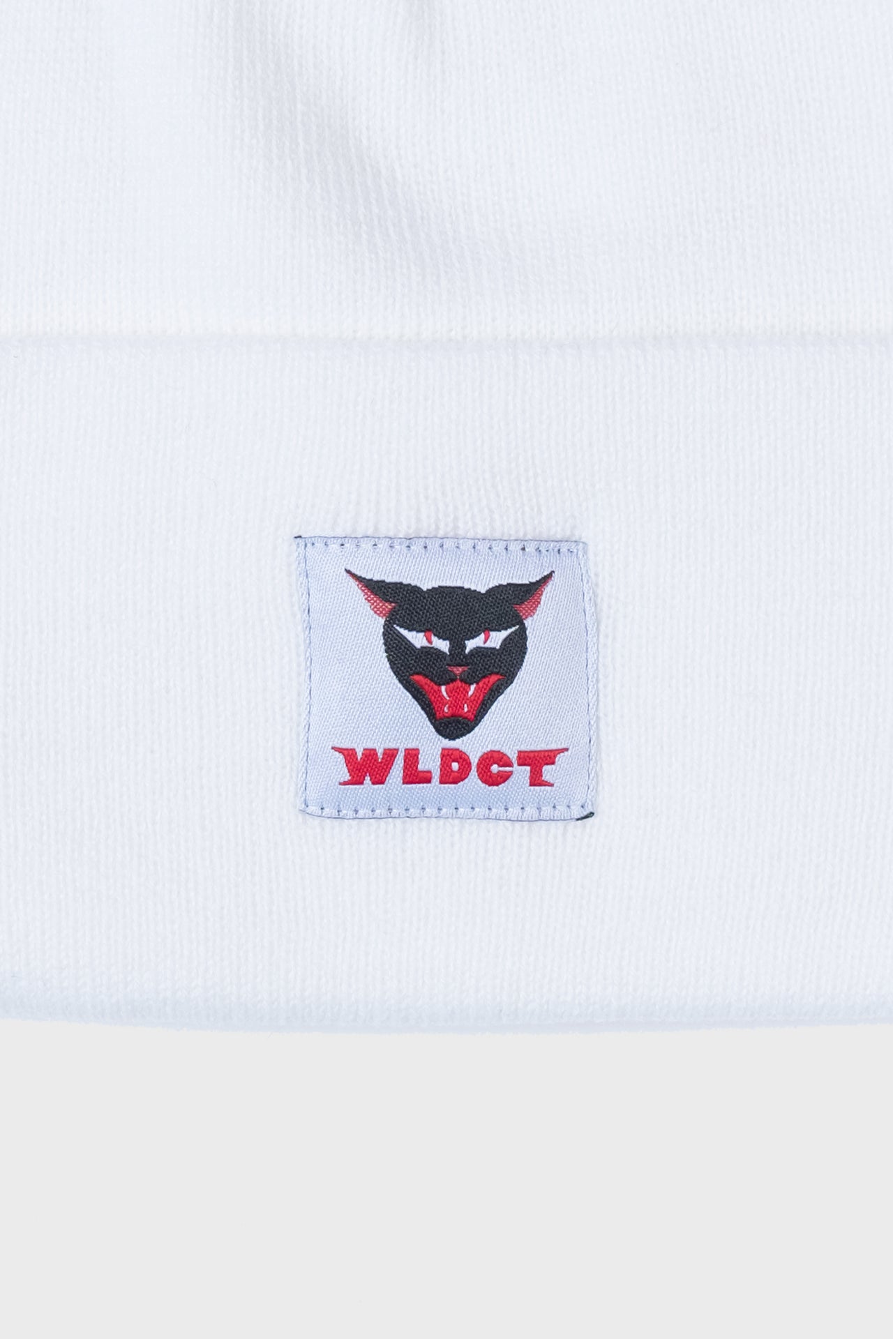 White WLDCT Luke Thomas Beanie Detail