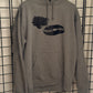 WLDCT Dark Heather Grey Fleece Record Scratch Hoodie