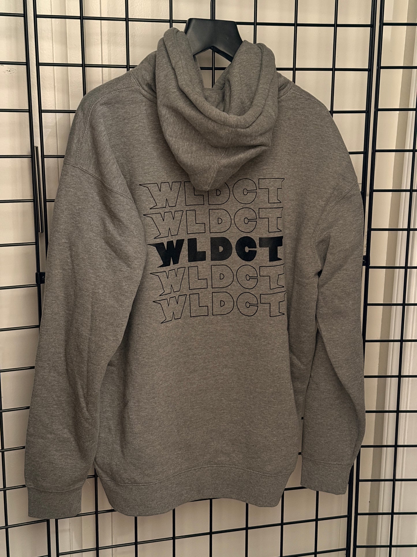 WLDCT Dark Heather Grey Fleece Record Scratch Hoodie