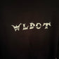 WLDCT Black Fleece Chrome Biker Logo Hoodie