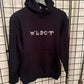 WLDCT Black Fleece Chrome Biker Logo Hoodie
