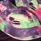 Green blue purple tie dye Record Scratch Embroidered Bucket Hat