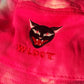 Fuschia Pink tie dye Cat Head embroidery Bucket Hat