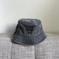 Y2K Bedazzled Jet Black Bucket Hat